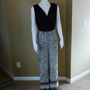Magic Black and White Jumpsuit NWT Small